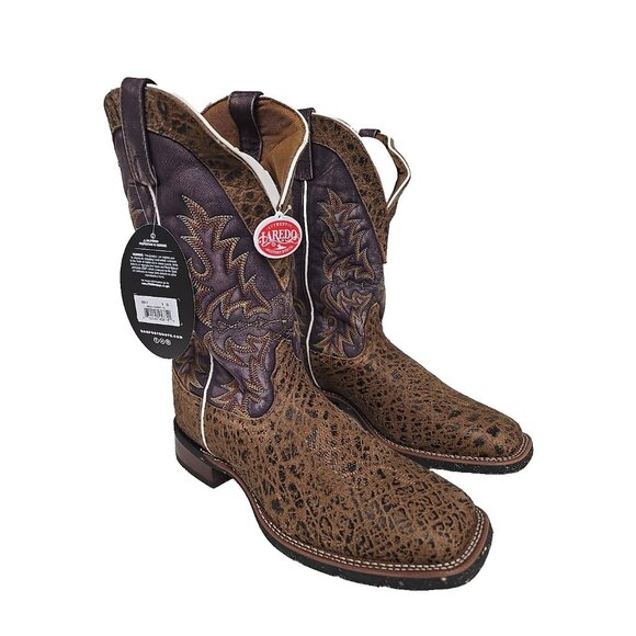 Laredo Men's Square Toe Cowboy Western Boot 7826 Brown Size 9D - Picture 1 of 7